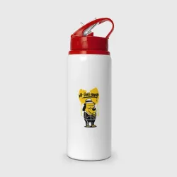 Бутылка для воды с трубочкой Wu-Tang forever dog