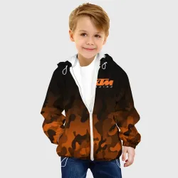 Детская куртка 3D KTM racing милитари оранжевый - фото 2