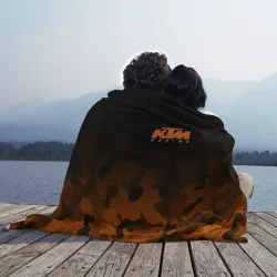 Плед 3D KTM racing милитари оранжевый - фото 2