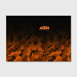 Холст прямоугольный KTM racing милитари оранжевый - фото 2