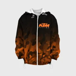 Детская куртка 3D KTM racing милитари оранжевый