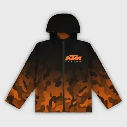 Женская ветровка 3D KTM racing милитари оранжевый