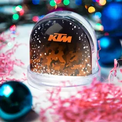 Игрушка Снежный шар KTM orange military - фото 2