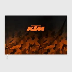 Флаг 3D KTM orange military