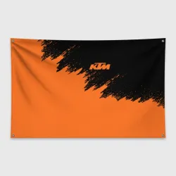Флаг-баннер KTM брызги красок 