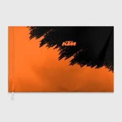 Флаг 3D KTM брызги красок 