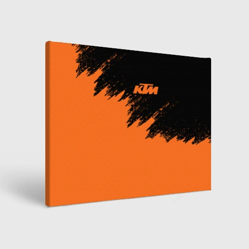 Холст прямоугольный KTM брызги красок 