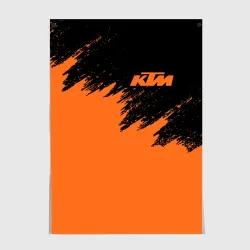 Постер KTM брызги красок 