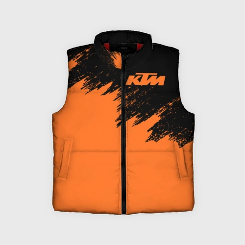 Детский жилет утепленный 3D KTM брызги красок 