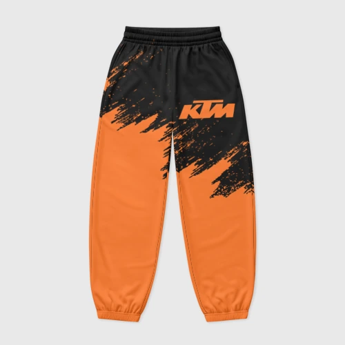Женские джоггеры оверсайз 3D KTM брызги красок 