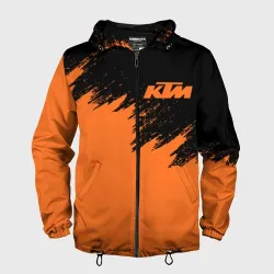 Мужская ветровка 3D KTM брызги красок 
