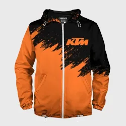 Мужская ветровка 3D KTM брызги красок 