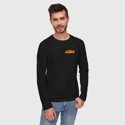 Мужской лонгслив хлопок KTM orange - фото 2