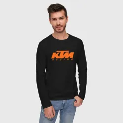 Мужской лонгслив хлопок KTM racing orange - фото 2