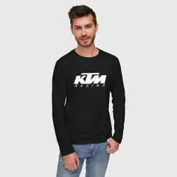 Мужской лонгслив хлопок KTM racing white - фото 2