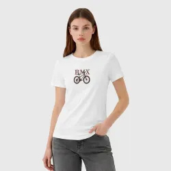 Женская футболка хлопок BMX велосипедистам - фото 2