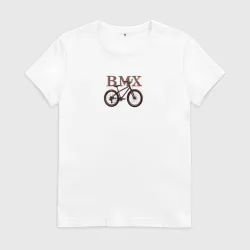 Женская футболка хлопок BMX велосипедистам