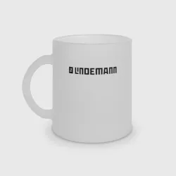 Кружка матовая стеклянная Lindemann new logo black