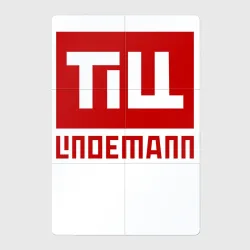 Магнитный плакат 2Х3 Lindemann big new logo red
