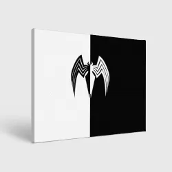 Холст прямоугольный Venom black white 