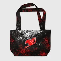 Пляжная сумка 3D Fairy tail red black white