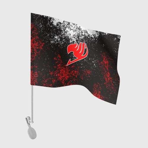 Флаг для автомобиля Fairy tail red black white