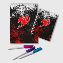 Блокнот Fairy tail red black white