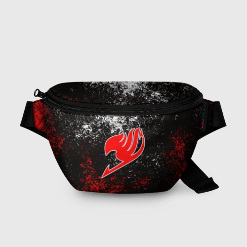 Поясная сумка 3D Fairy tail red black white