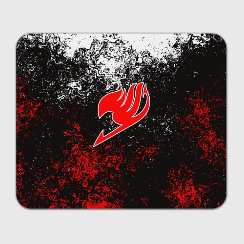 Прямоугольный коврик для мышки Fairy tail red black white