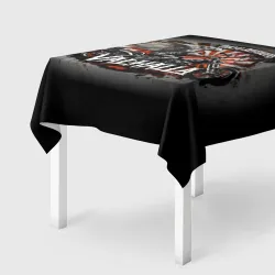 Скатерть 3D Ангел без головы на мотоцикле - Валгалла
