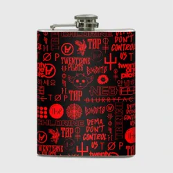 Фляга Twenty One Pilots red pattern