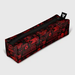Пенал школьный 3D Twenty One Pilots red pattern
