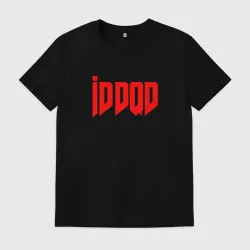 Мужская футболка хлопок Iddqd Doom red