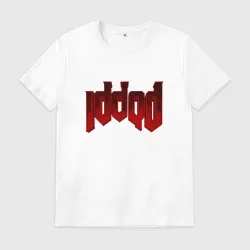 Мужская футболка хлопок Doom iddqd чит код 3d