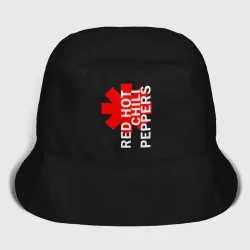 Мужская панама хлопок Red Hot Chili Peppers red white logo