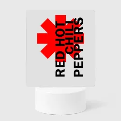 Светильник-ночник Red Hot Chili Peppers red black logo