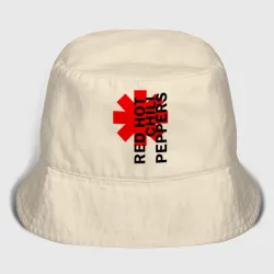 Детская панама хлопок Red Hot Chili Peppers red black logo