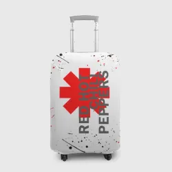 Чехол для чемодана 3D Red Hot Chili Peppers брызги красок