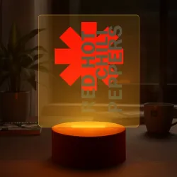 Светильник-ночник Red Hot Chili Peppers red gray color - фото 2