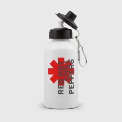 Бутылка спортивная Red Hot Chili Peppers red gray color