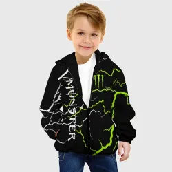 Детская куртка 3D Monster energy молнии - фото 2
