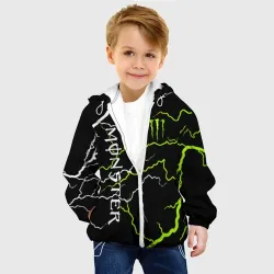 Детская куртка 3D Monster energy молнии - фото 2