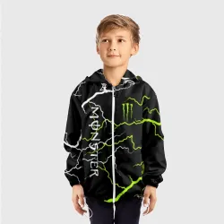 Детская ветровка 3D Monster energy молнии - фото 2