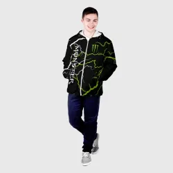 Мужская куртка 3D Monster energy молнии - фото 2