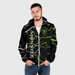 Мужская ветровка 3D Monster energy молнии - фото 2
