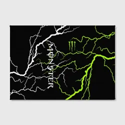 Холст прямоугольный Monster energy молнии - фото 2
