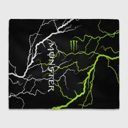 Плед 3D Monster energy молнии