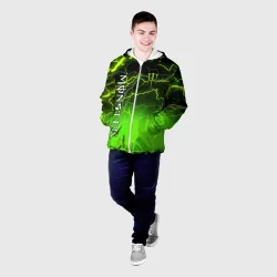 Мужская куртка 3D Monster energy green lightning storm - фото 2