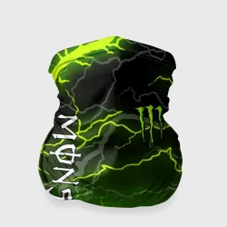 Бандана-труба 3D Monster energy green lightning storm