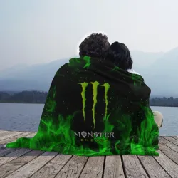 Плед 3D Monster energy green fire - фото 2